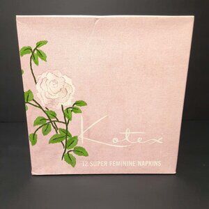 Vintage KOTEX Super Feminine Napkins Pads Hygiene NOS / NEW Movie TV Film Prop